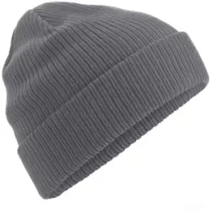 Beechfield Organic Cotton Beanie (One Size) (Graphite)