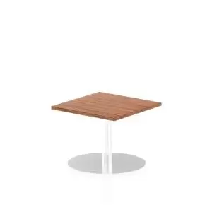 Italia Poseur Table Square 600600 Top 475 High Walnut