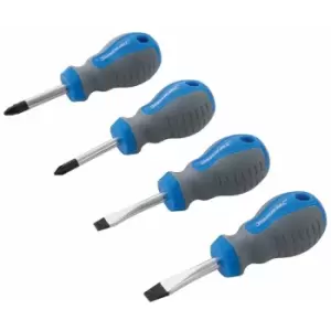 Stubby Screwdriver Set 4pce - 4pce - Silverline