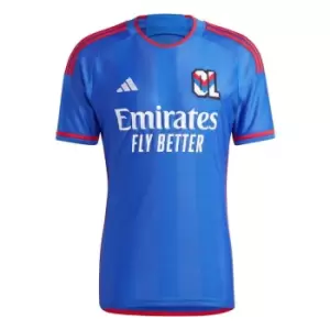 adidas Olympique Lyonnais Away Shirt 2023 2024 Adults - Blue