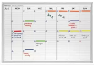 Franken Premiumline Weekly Planning Whiteboard, magnetic, 90 x 60 cm