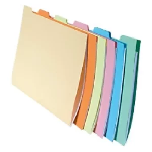 Tabbed Square Cut Folders SUPER, A4, Assorted, Pack of 10