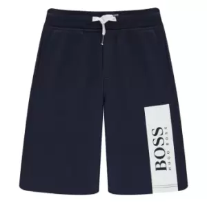 Boss Logo Jersey Shorts - Blue