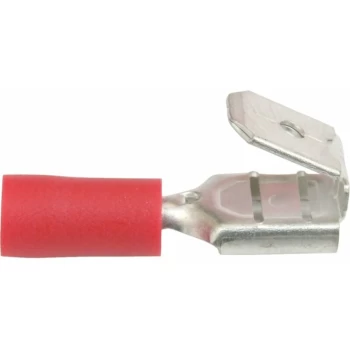 6.3MM Red Piggy Back Push On (Pk-100) - Kennedy