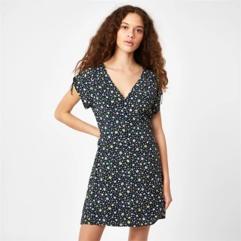 Jack Wills Eastbourne Wrap Mini Dress - Navy