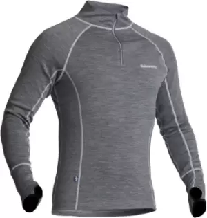 Halvarssons Warm Wool Longsleeve Functional Shirt, grey Size M grey, Size M