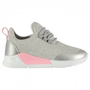 Fabric Revel Run Infants Trainers - Silver