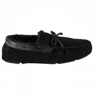 Firetrap Moccasin Slippers Mens - Black