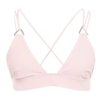 Firetrap Eyelet Bikini Top Ladies - Blush