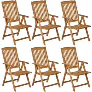 Set of 6 Garden Chair Bari Teak Wood