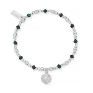 ChloBo Silver Tranquil Journey Malachite Bracelet