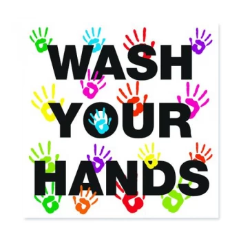 Wash Your Hands 200X200 SA Vinyl FA066QSAV