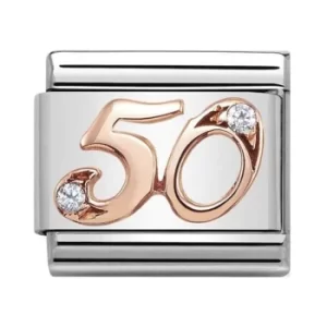 Nomination CLASSIC Rose Gold Numbers 50 Charm 430315/50