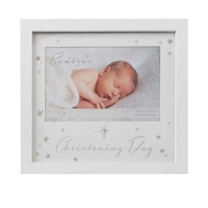 6" x 4" - Bambino White Photo Frame - Christening Day