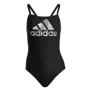 adidas Big Logo Swimsuit Womens - Black