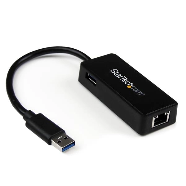 StarTech Ethernet Adapter USB 3.0 auf Gigabit NIC mit USB Port Schwarz