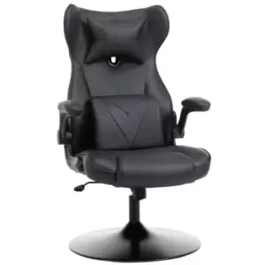 Vinsetto Gaming Chair Office Chair Swivel Rocker Pedestal Base Lumbar Support