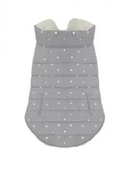 Rosewood Grey Metallic Spot Gilet - Large