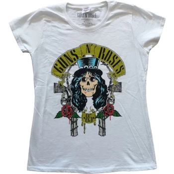 Guns N' Roses - Slash '85 Womens X-Small T-Shirt - White