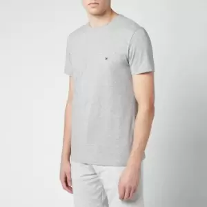 Tommy Hilfiger Mens Stretch Slim Crewneck T-Shirt - Cloud Heather - L