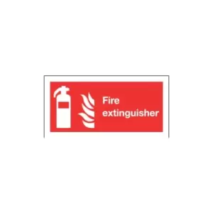 Fire Extinguisher Rigid PVC Sign - 200 X 100MM