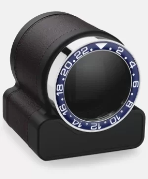 Scatola del Tempo Watch Winder Rotor One Chocolate Blue Bezel