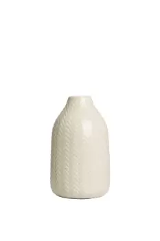 Cheveron Ceramic Vase