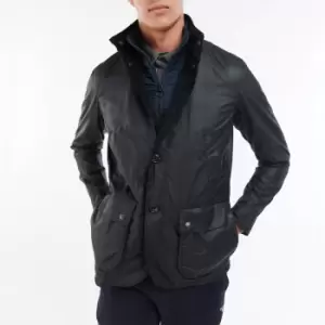 Barbour Mens Century Wax Jacket - Navy/Olive Night - L