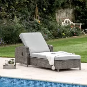 Crossland Grove Louis Sunlounger - Grey