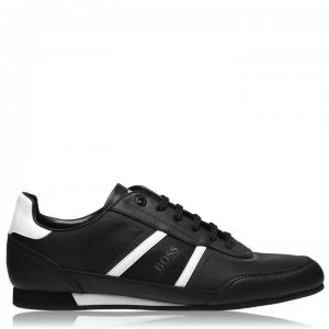 Hugo Boss Lighter Low Nylon Synthetic Trainers Black/White 001 Men