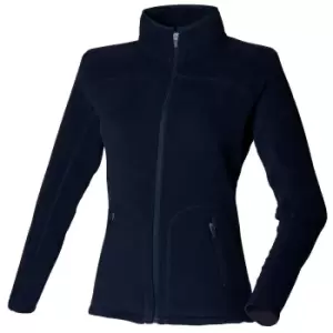 Skinni Fit Ladies/Womens Lightweight Anti Pill Microfleece Jacket (M) (Navy)