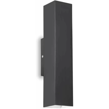 Ideal Lux Sky - 2 Light Up & Down Wall Light Black, GU10