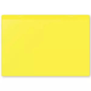 Document pouches, magnetic, A4 landscape, pack of 10, yellow