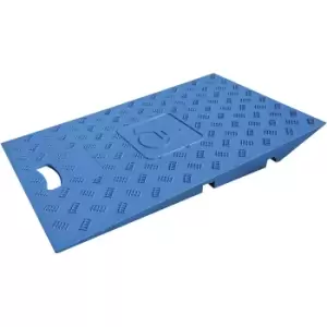 Set of wheelchair ramps for cable duct, LxWxH 744 x 440 x 75 mm, blue