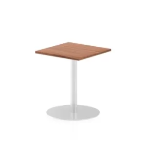 Italia Poseur Table Square 600/600 Top 725 High Walnut