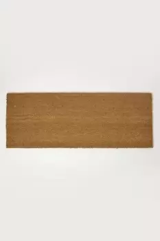 Plain Coir Double Door Mat Runner 120 x 45 cm