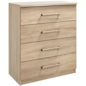 Hampton Oak 4 Drawer Chest