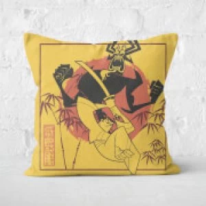 Samurai Jack Eternal Battle Square Cushion - 40x40cm - Soft Touch