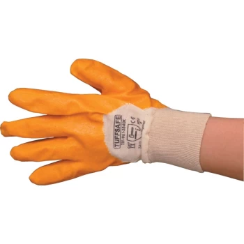 Light Weight 3/4 Coated Yellow Gloves - Size 9