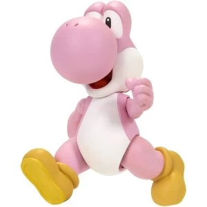 Pink Yoshi With Egg (Super Mario) World Of Nintendo 4" Action Figure