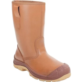 PB43C Tan Unlined Rigger Boot SZ-8 - Perf