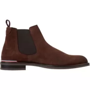 Tommy Hilfiger Suede Chelsea Boots - Brown