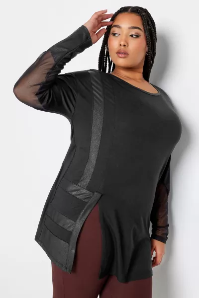 Mesh Sleeved Top