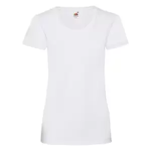 Fruit Of The Loom Ladies/Womens Lady-Fit Valueweight Short Sleeve T-Shirt (Pack Of 5) (XL) (White)