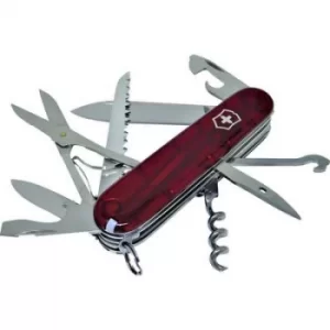 Victorinox Huntsman 1.3713.T Swiss army knife No. of functions 15 Red (transparent)