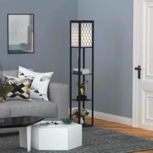 Modern 4 Tier Shelf Floor Lamp, none