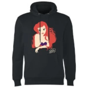 Disney Princess Colour Silhouette Ariel Hoodie - Black - XXL