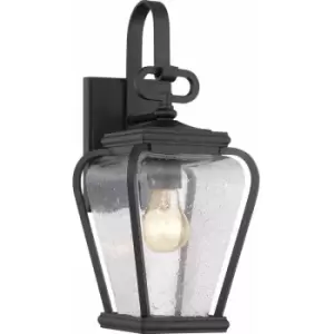 Loops - Outdoor IP44 Wall Light Sconce Mystic Black LED E27 60W Bulb External d02331