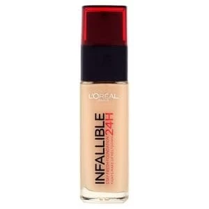 LOreal Paris 24H Infallible Foundation 145 Rose Beige 30ml Nude