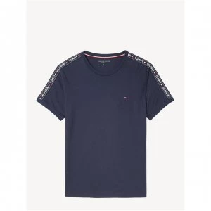 Tommy Bodywear HWK Tape T Shirt - Navy Blazer